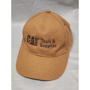 Vintage CAT‎ Caterpillar Tools Supplies Equipment Trucker Hat Strapback Dad Cap
